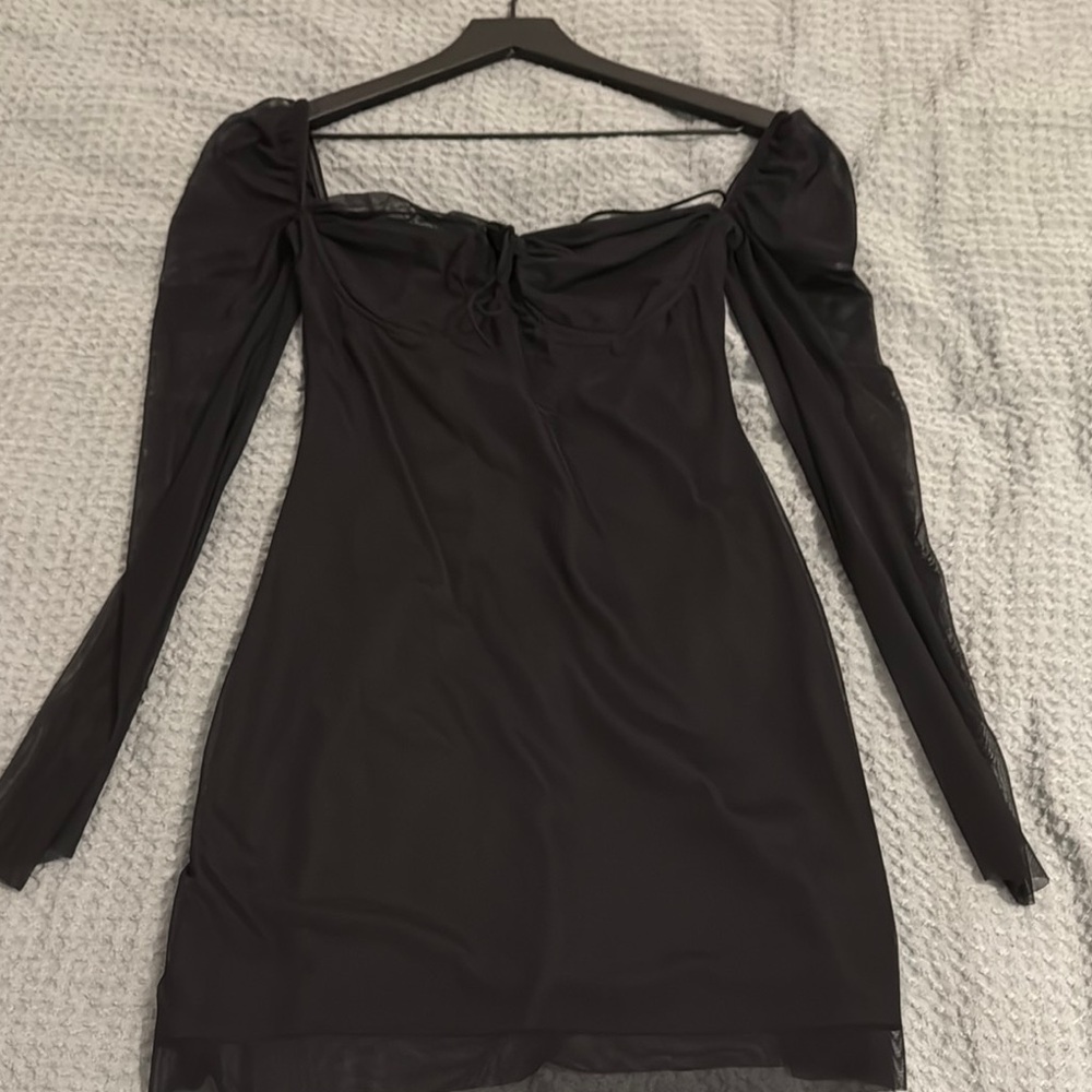 Elegant Black Off-Shoulder Dress
